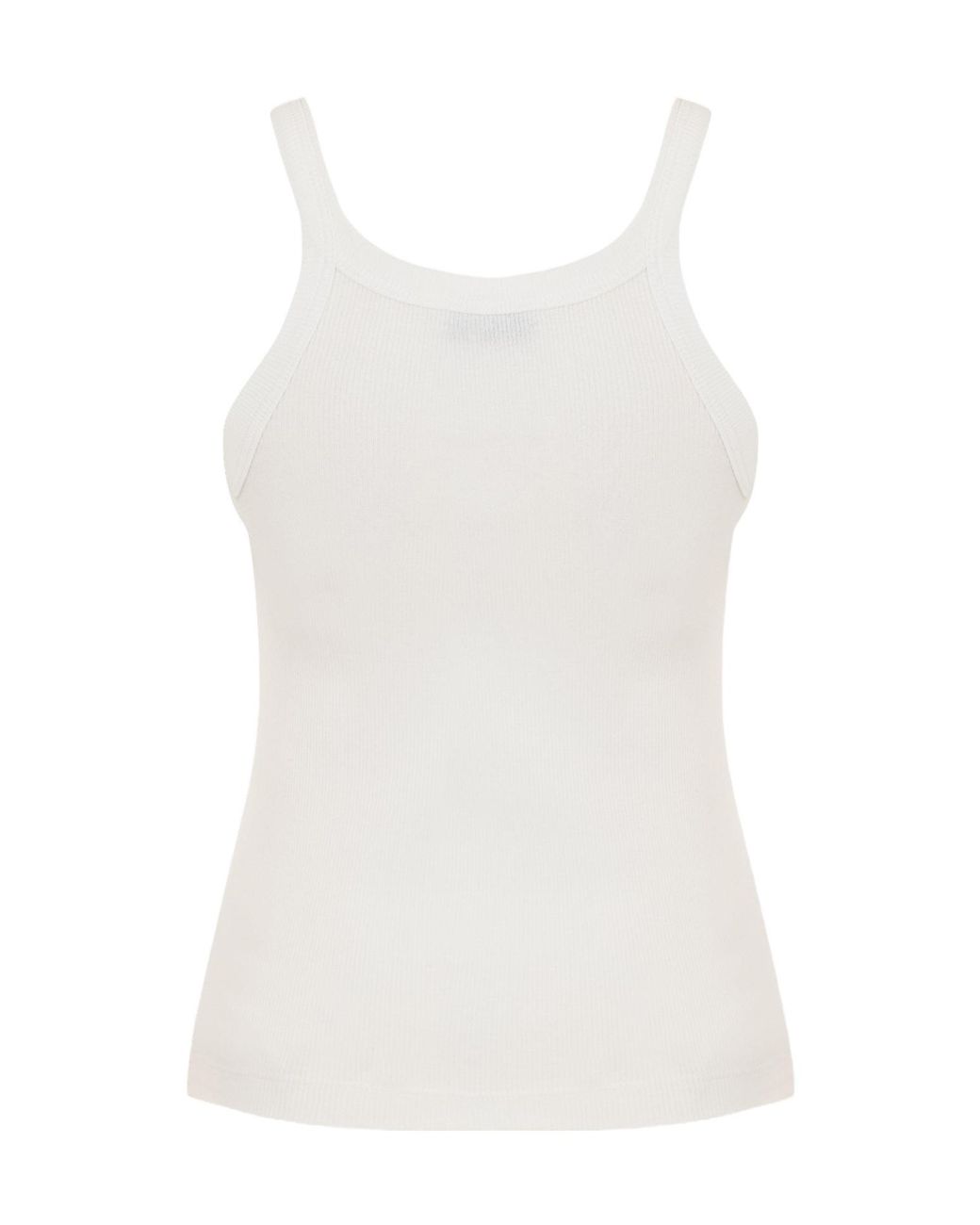 Fendi White Thin Strap Tank Top