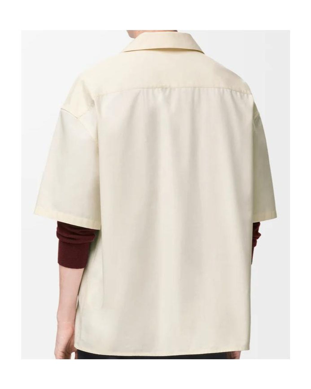 Loewe White Relaxed Short Sleeved Shirt for men