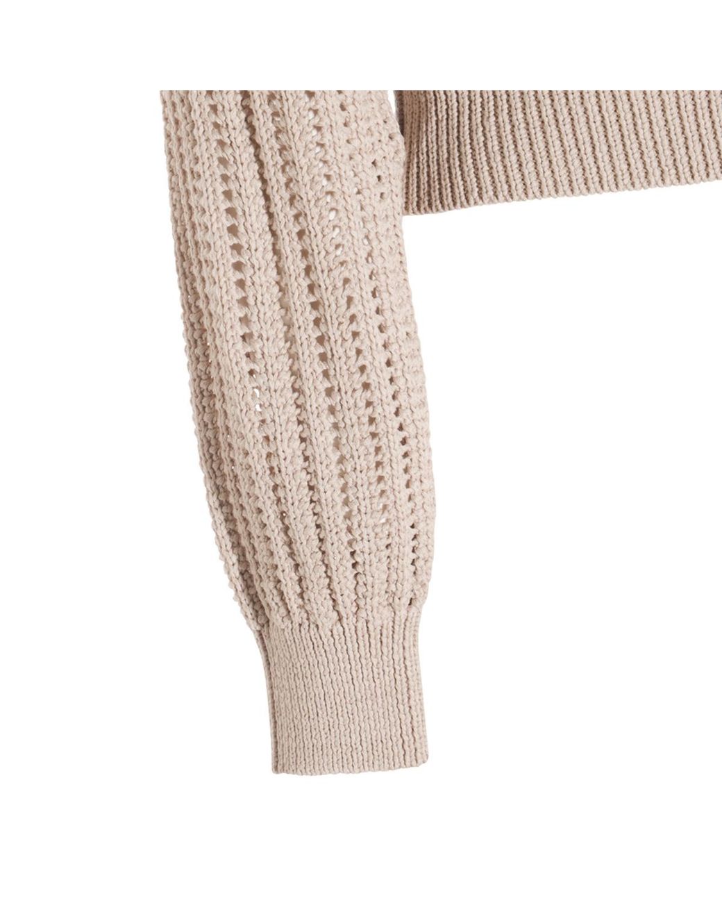 Brunello Cucinelli Brown V-Neck Contrast-Trim Cardigan