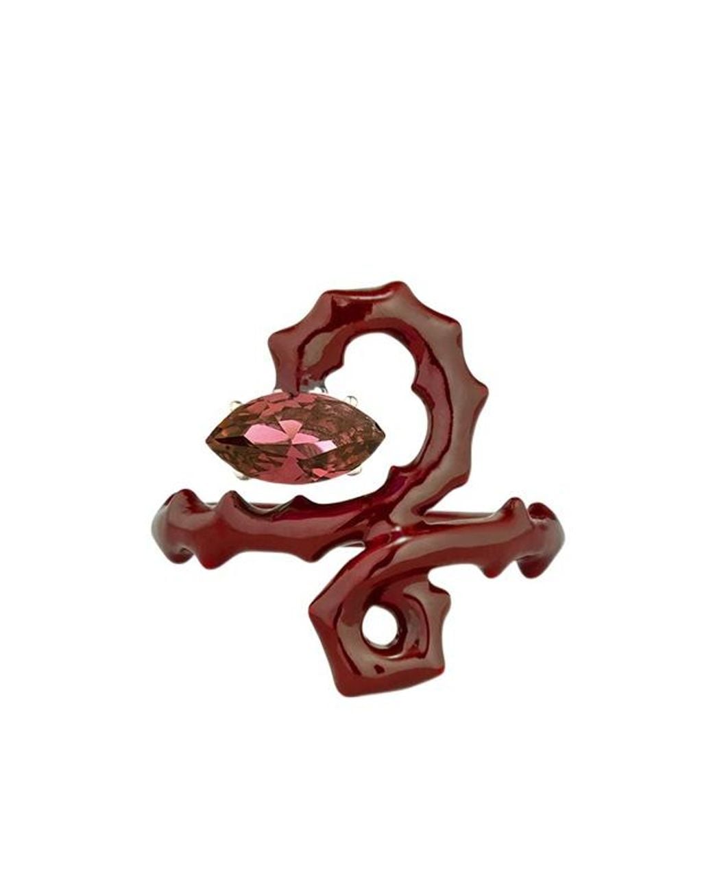Bea Bongiasca Red Baby Spine Ring