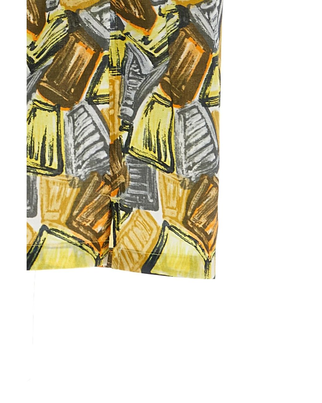 Prada Yellow 'Batista Triangl' Shirt for men