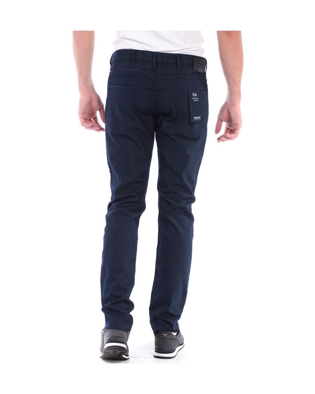 Armani Jeans Blue Logo Jeans for men