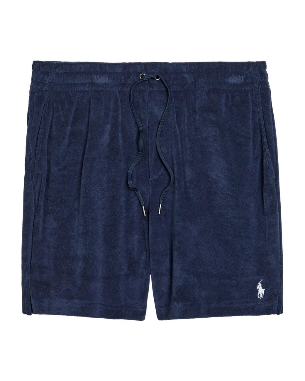 Polo Ralph Lauren Blue Terry Loop Drawstring Shorts for men