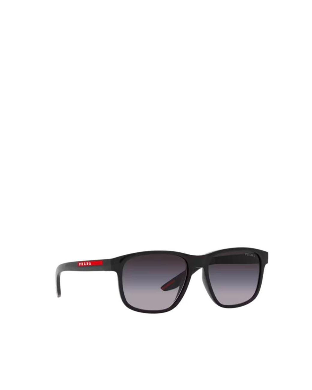 Prada Linea Rossa White Prada Eyewear Square Frame Sunglasses for men
