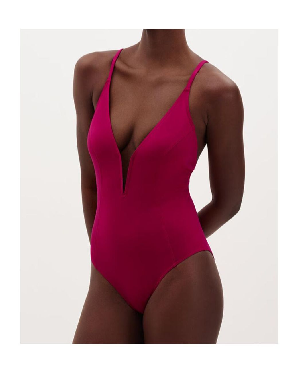 Eres Red Galbe One-Piece Swimsuit