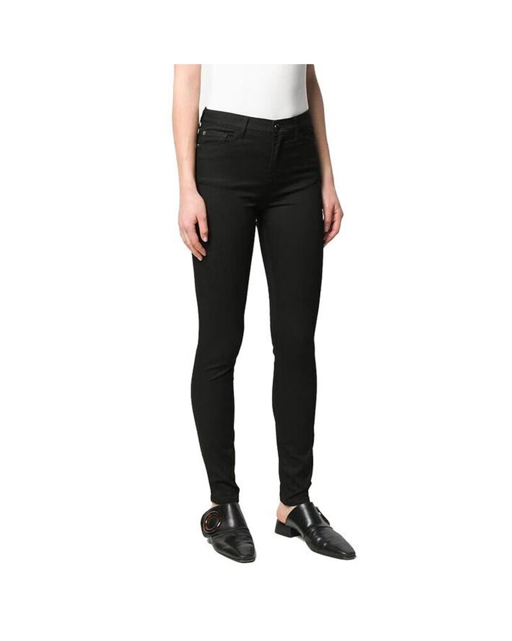Emporio Armani Black Logo Denim Pants