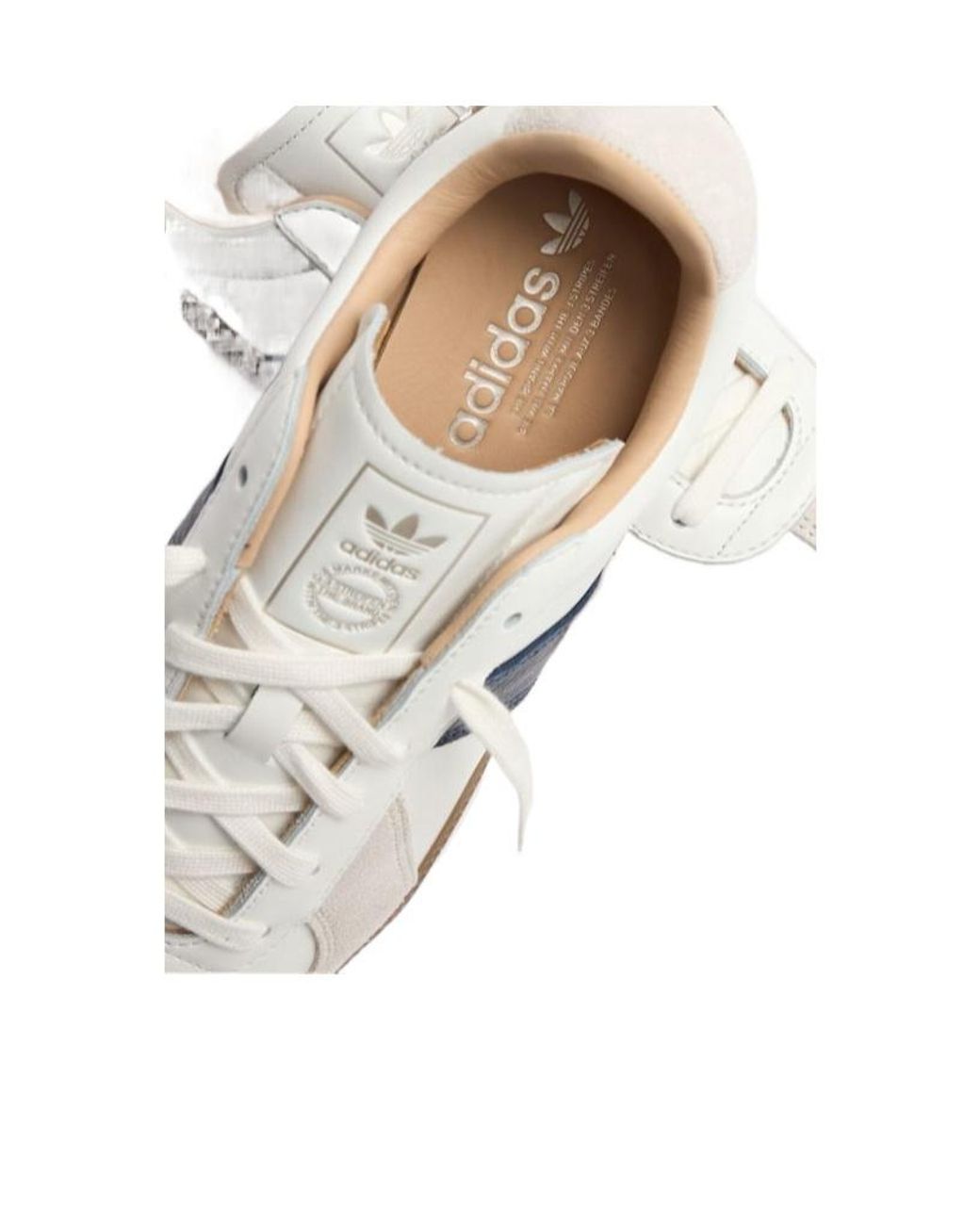 Adidas Originals White Flat Lowtop Laceup Shoes for men