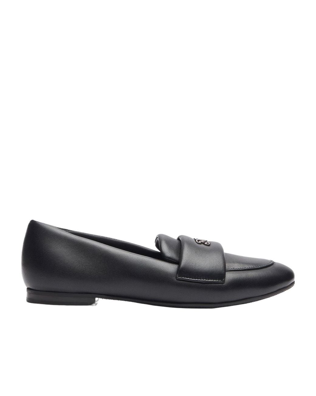Casadei Black Puff Loafers