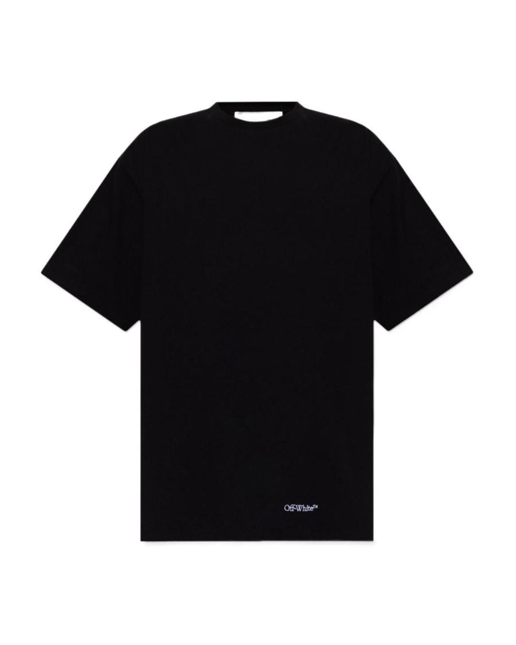 Off-White c/o Virgil Abloh Black Scribble Diag Printed Crewneck T-Shirt for men