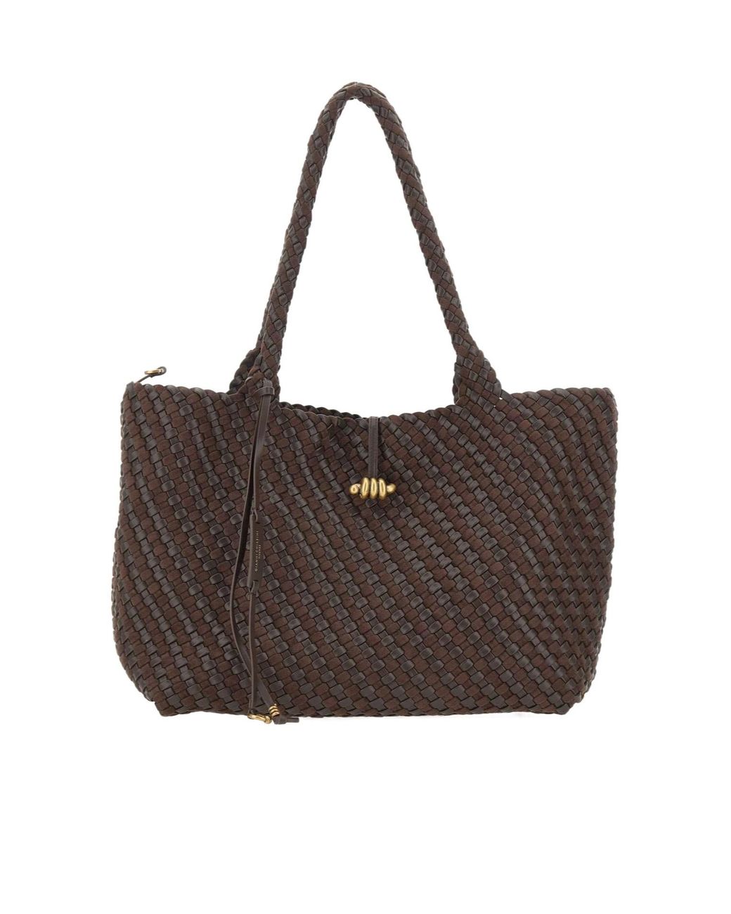 Gianni Chiarini Brown Aurelie Woven Tote Bag
