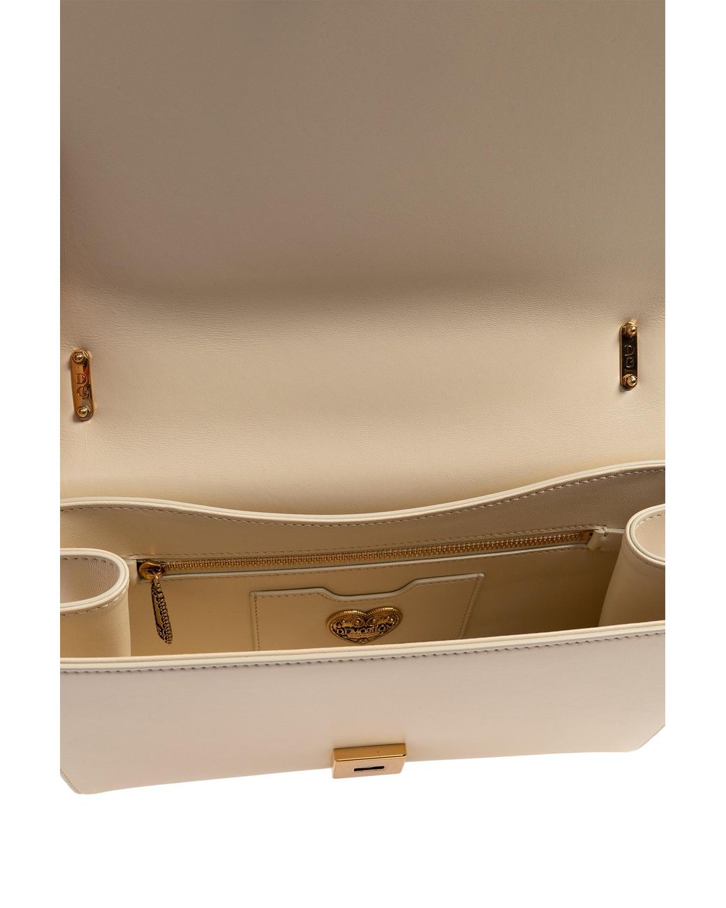 Dolce & Gabbana Natural Large Devotion Shoulder Bag
