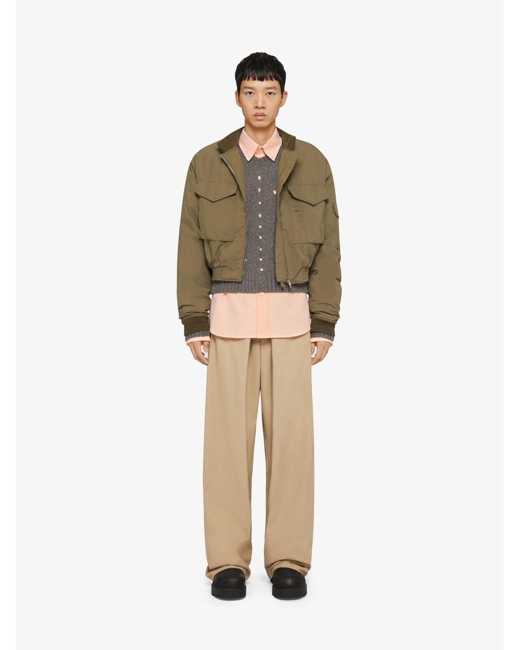 Givenchy Natural Extra Wide Chino Pants for men