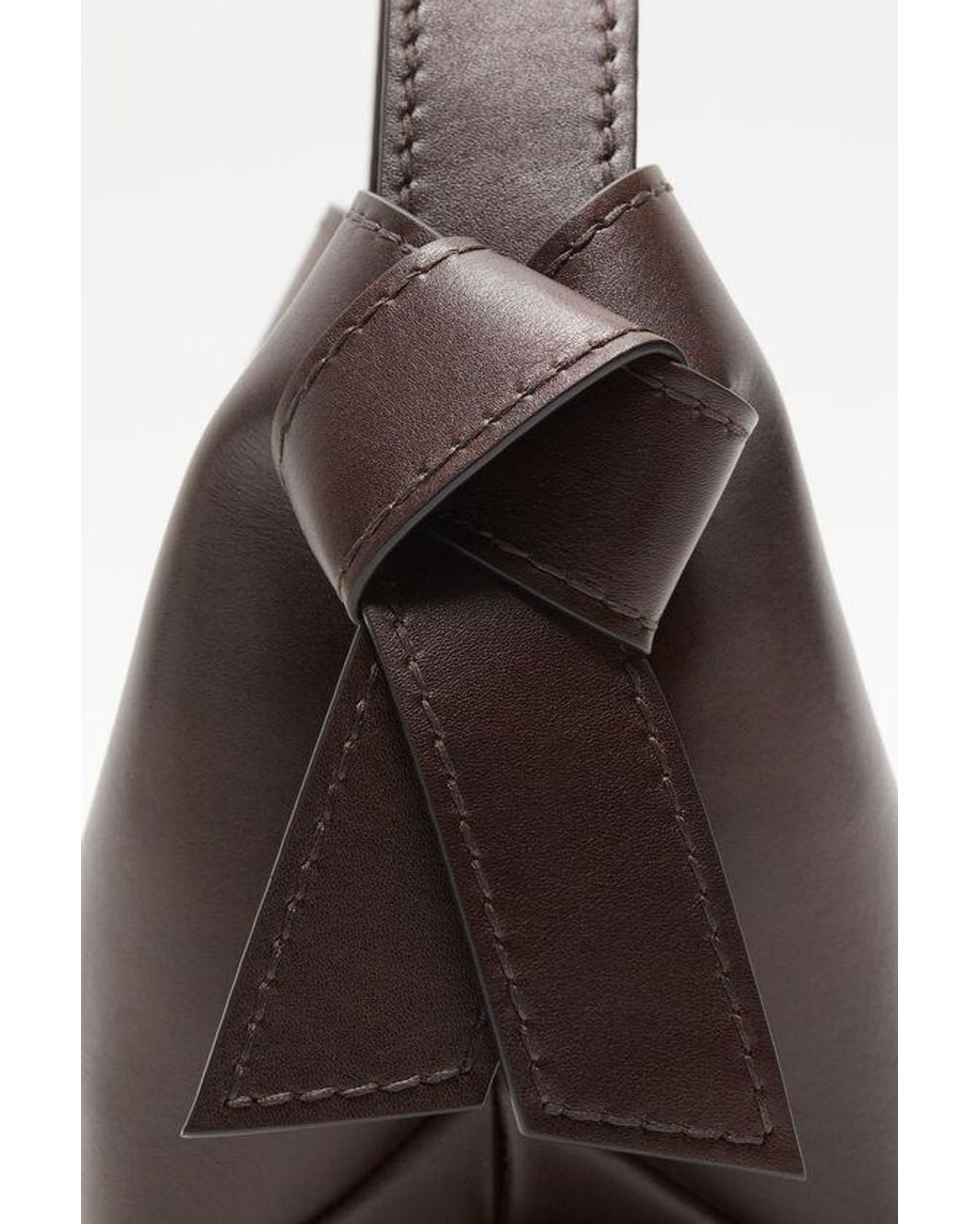 Acne Brown Musubi Mini Shoulder Bag