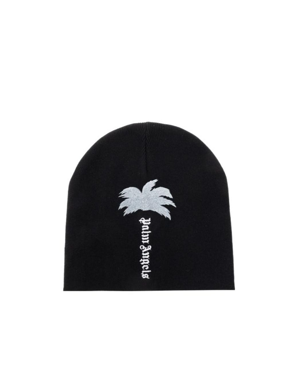 Palm Angels Black Printed Hat for men
