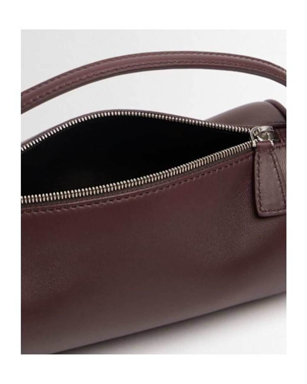The Row Brown Round 90S Silk Leather Top Handle Bag
