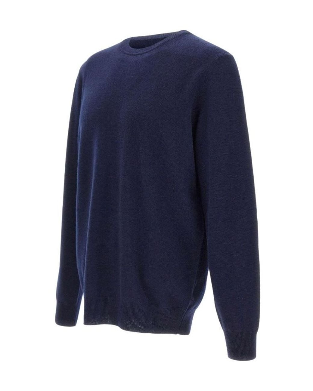 Kangra Cashmere Blue Kangra Crew Neck Sweater for men