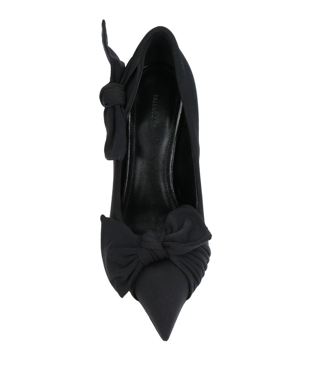 Balenciaga Black Pointed-Toe High Heels With Bowknots