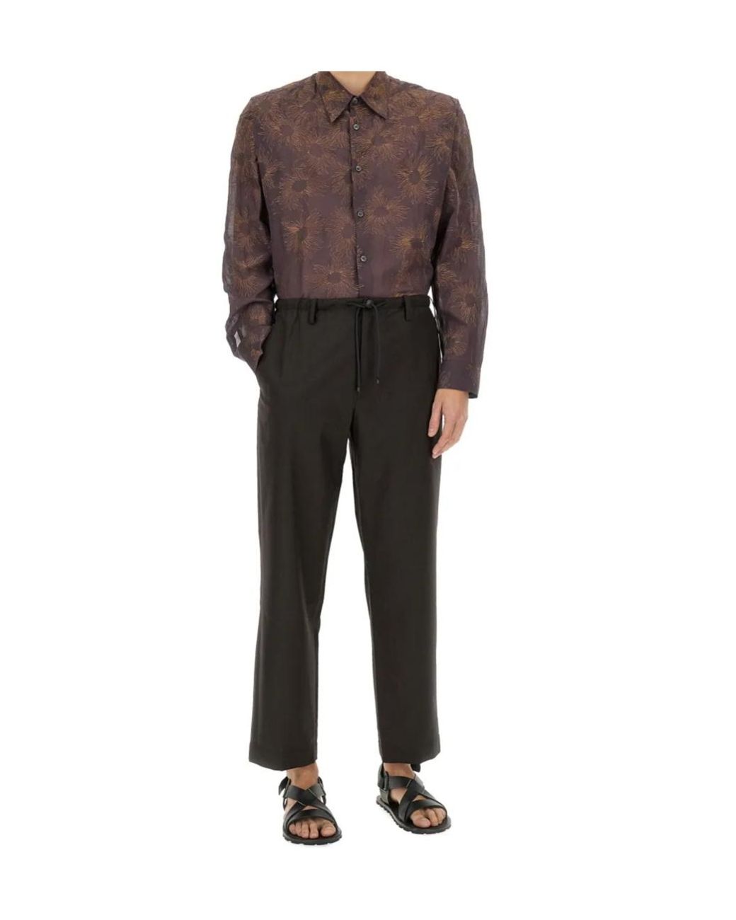 Dries Van Noten Brown Croom Buttoned Shirt for men