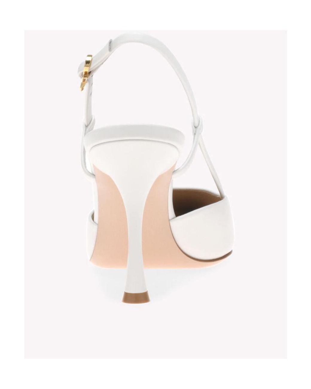 Gianvito Rossi White Ascent 85Mm Slingback Pumps