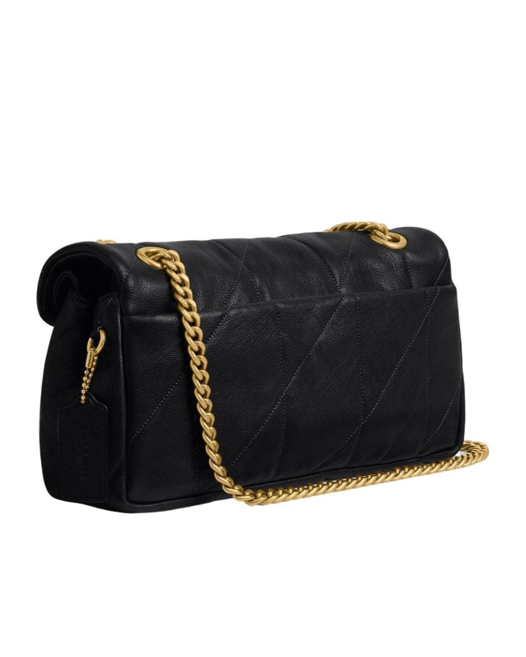 COACH Black Tabby Quilted Leather Shoulder Bag