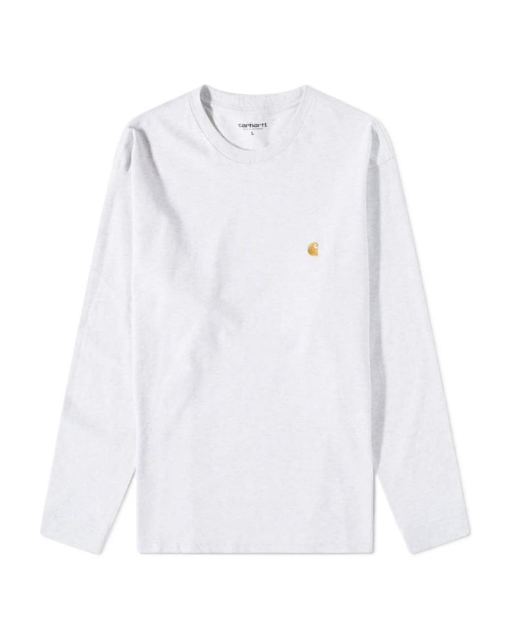 Carhartt White Logo Long-Sleeve T-Shirt for men