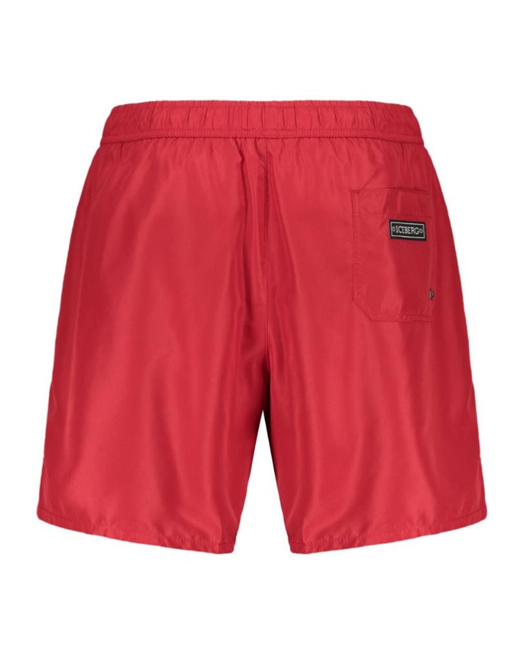 Iceberg Red Logo Swim Shorts for men