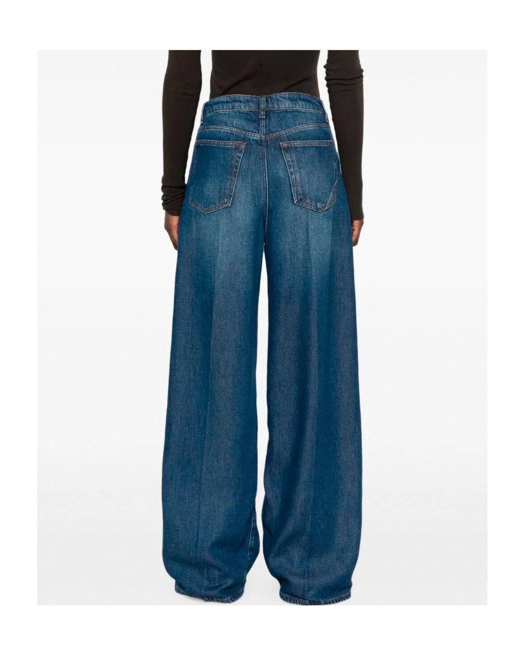 3x1 Blue Wide-Leg Jeans