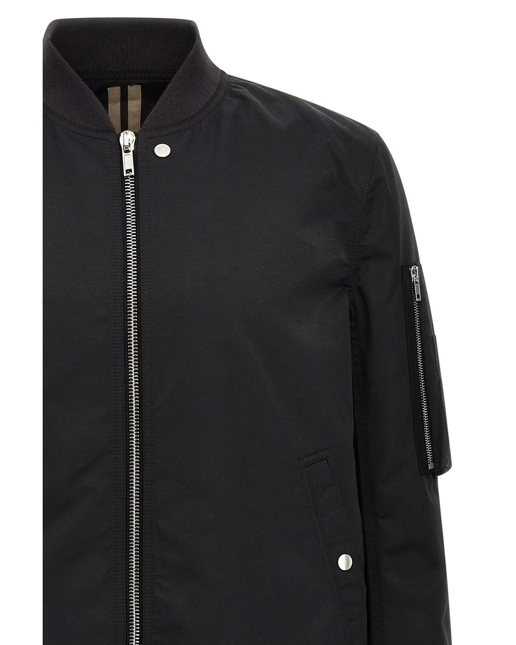 Rick Owens Black Flight Bomber Jacket for men