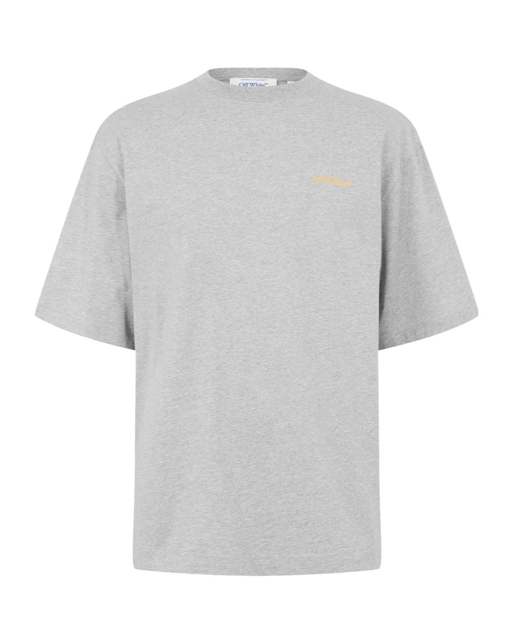 Off-White c/o Virgil Abloh Gray Simple And Casual T-Shirt for men