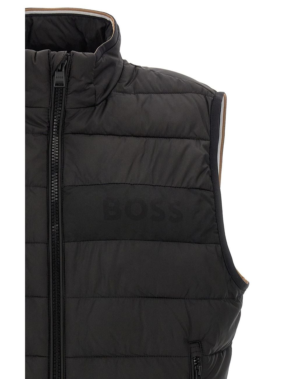 Boss Black Boss Zip-Up Quilted Gilet for men