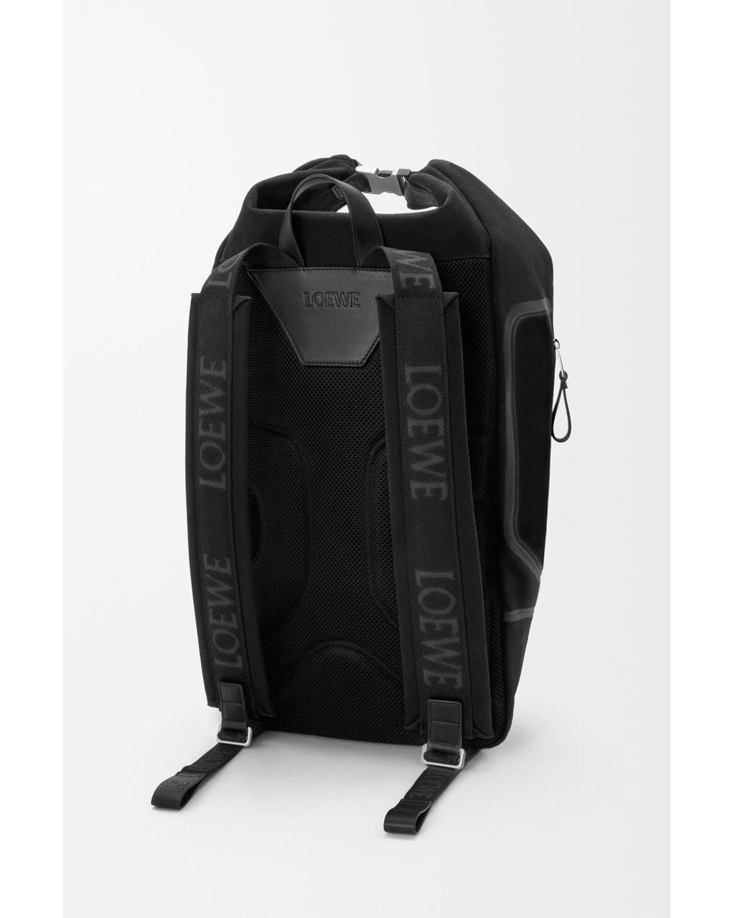 Loewe Black Flex Roll-Top Backpack for men