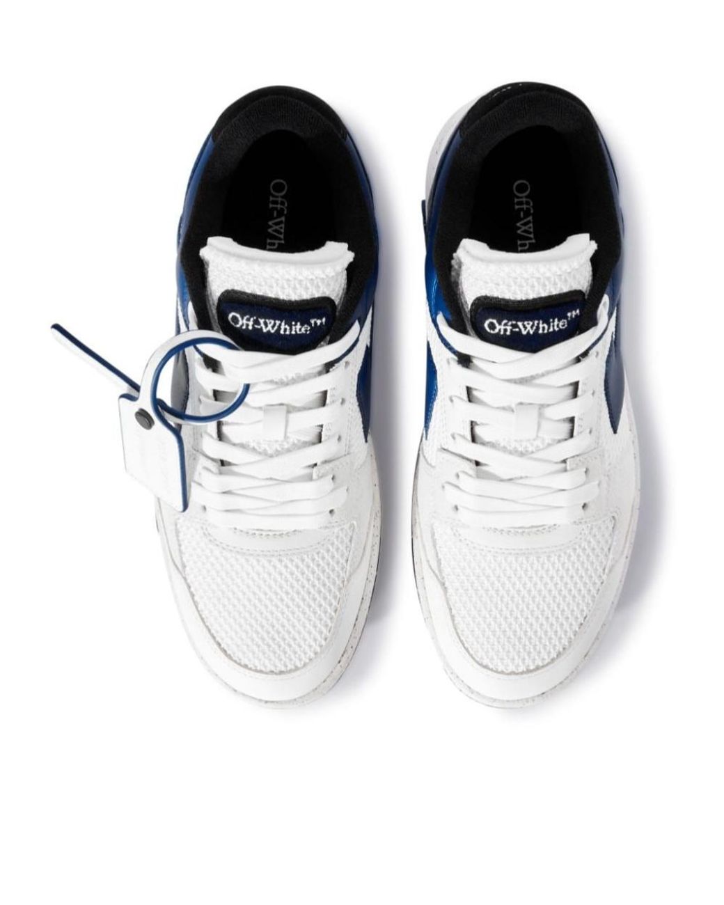 Off-White c/o Virgil Abloh Blue Slim Out Of Office Colour-Block Sneakers for men
