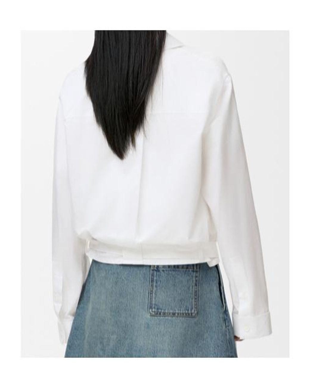 Loewe White Draped Shirt