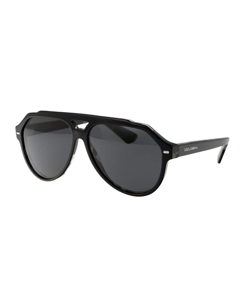 Dolce & Gabbana Black Eyewear Aviator Sunglasses for men