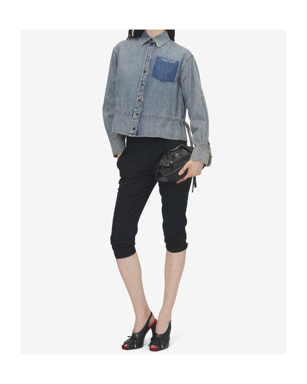 McQueen Blue Chambray Shirt Jacket