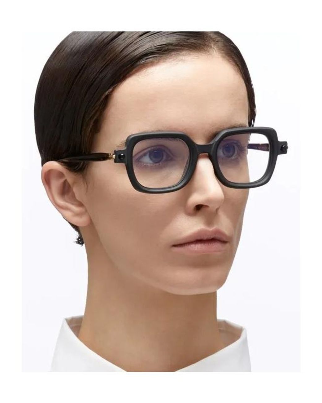 Kuboraum White Square-Frame Glasses