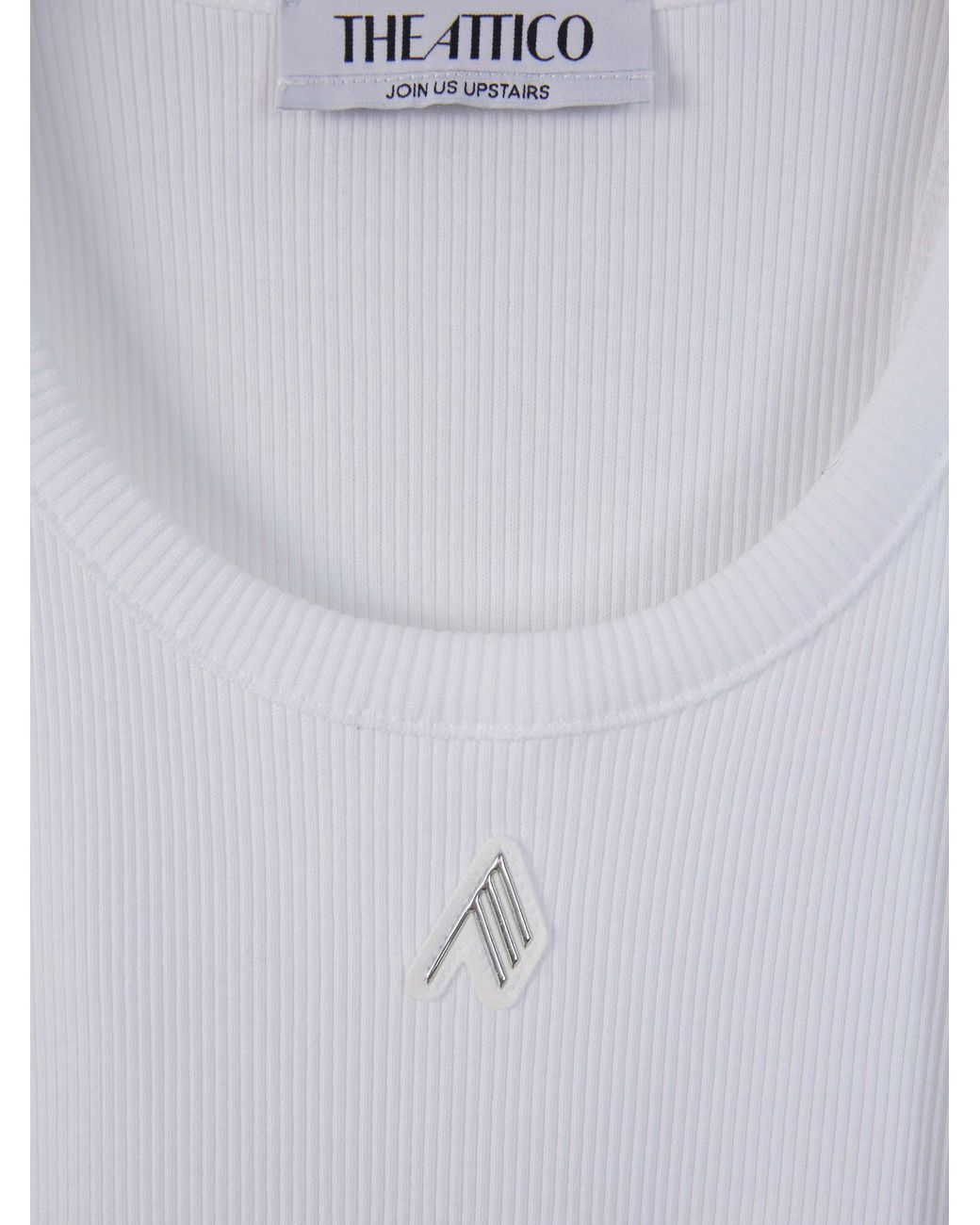 The Attico White Sleeveless Tops