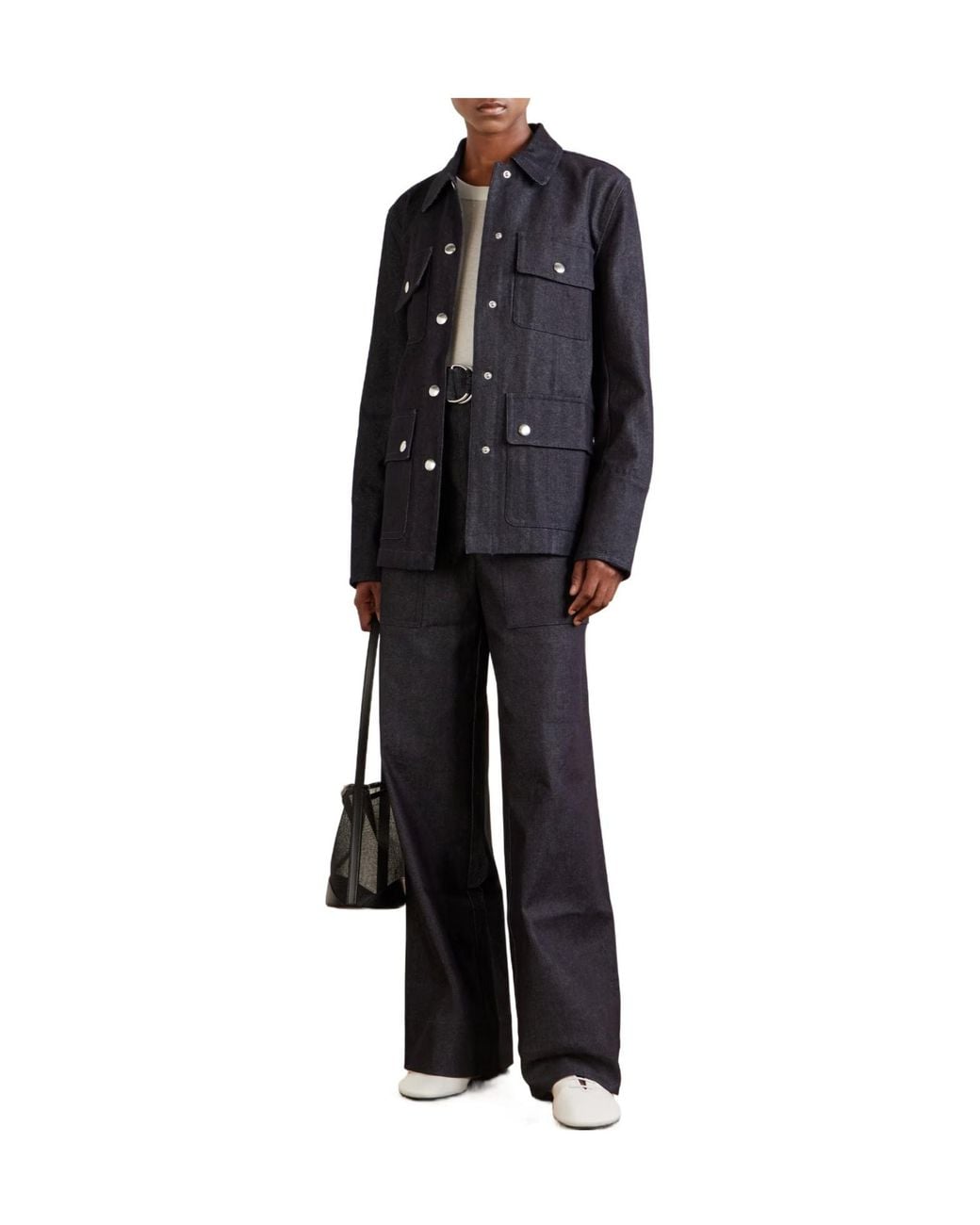 Proenza Schouler Black Stella Denim Jacket