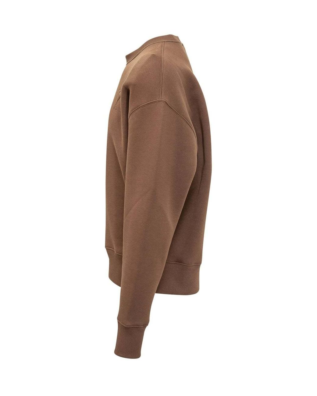 AMI Brown Long-Sleeve Sweatshirt for men