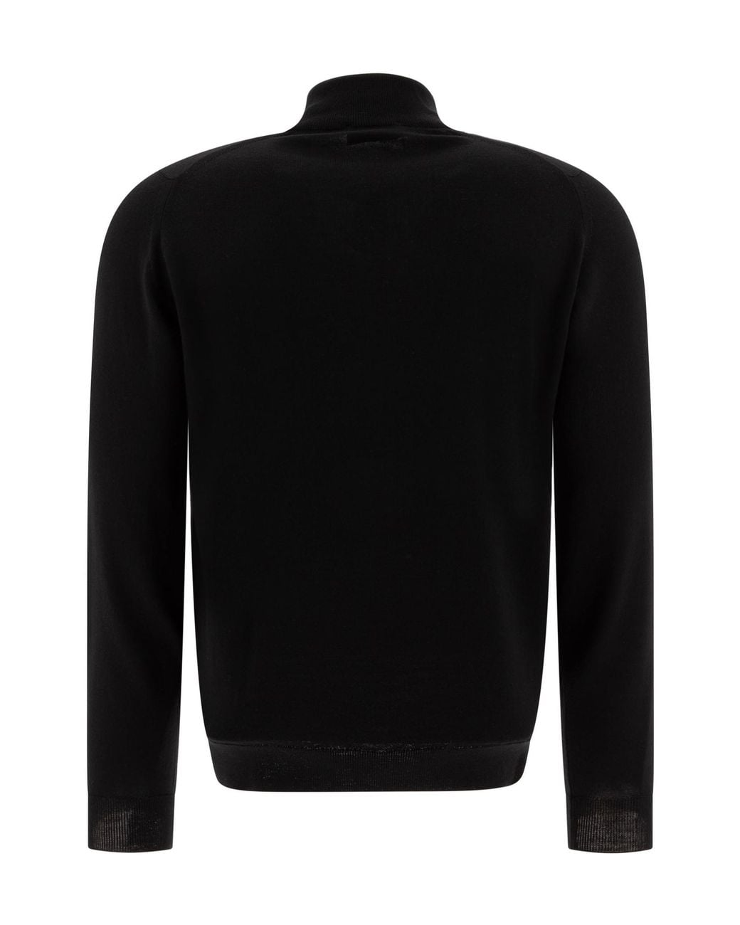 John Smedley Black Tapton Half-Zip Knitwear for men