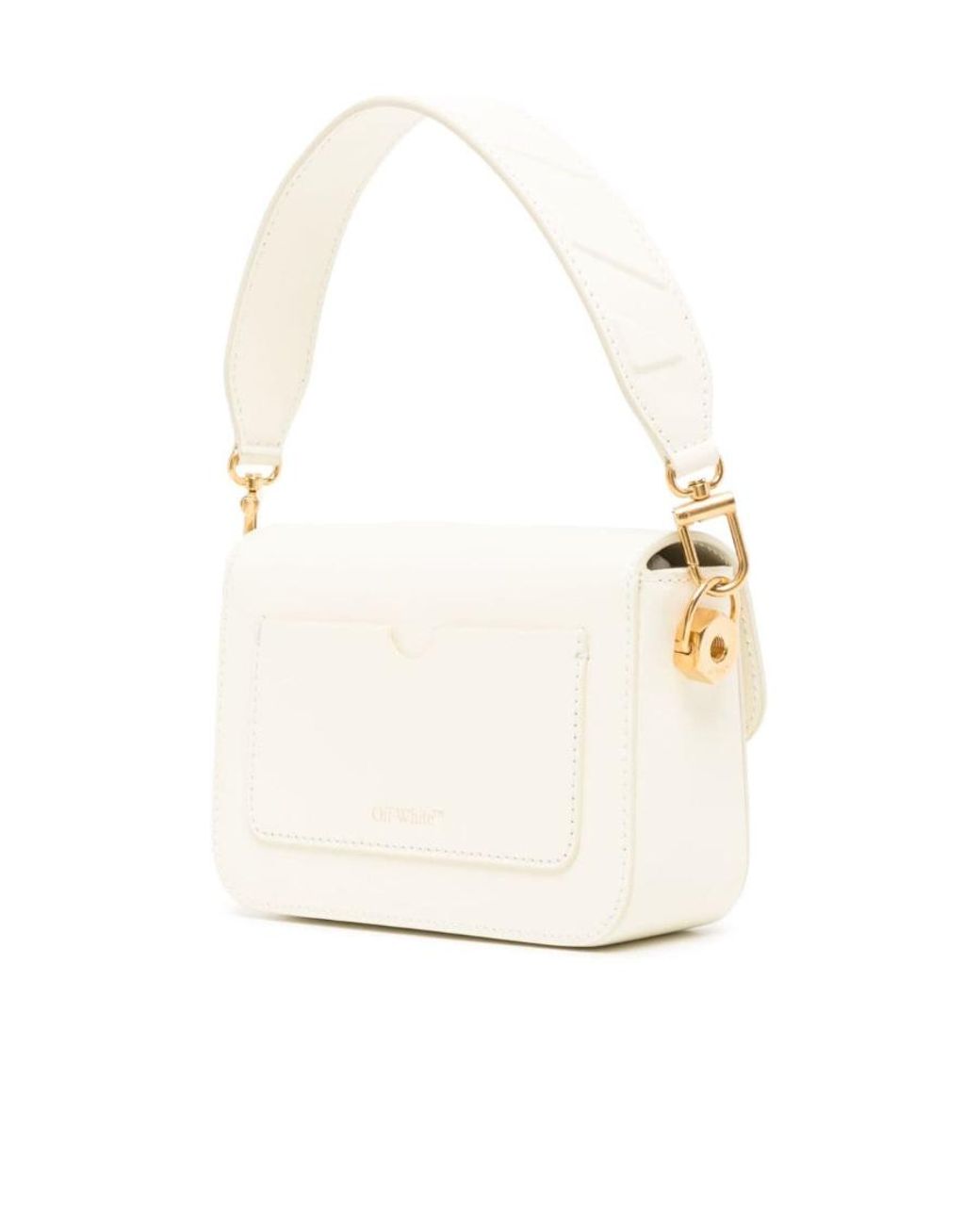Off-White c/o Virgil Abloh White Logo-Plaque Shoulder Bag