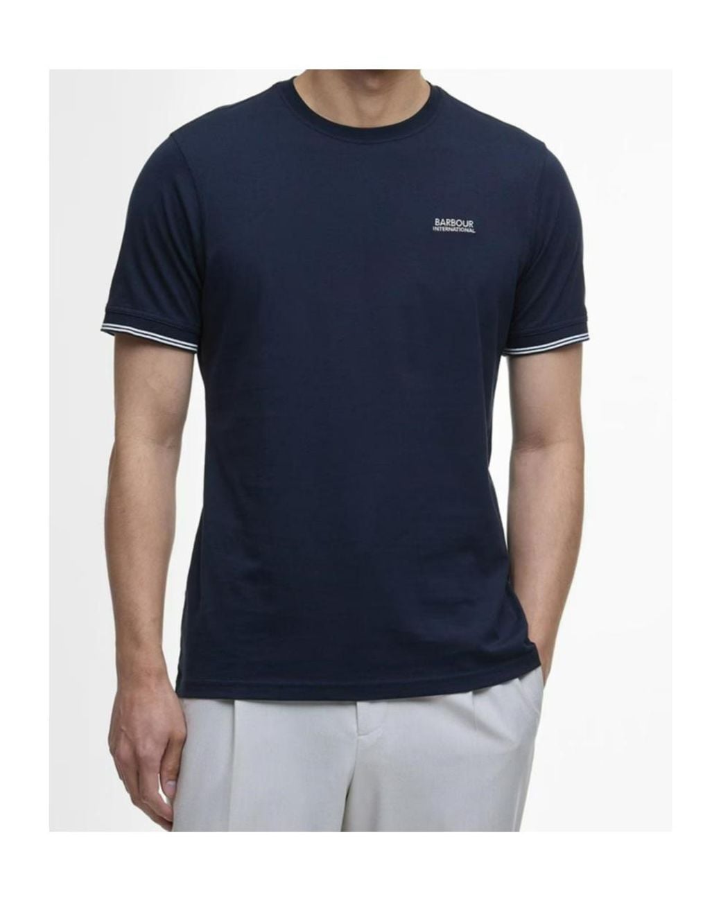 Barbour Black Philip Tipped T-Shirt for men
