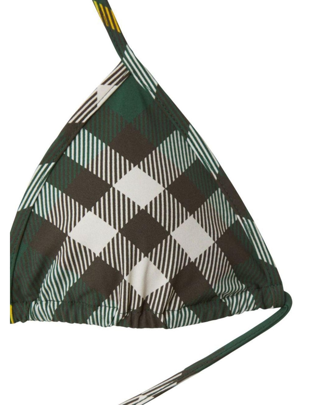 Burberry Multicolor Check Bikini Top