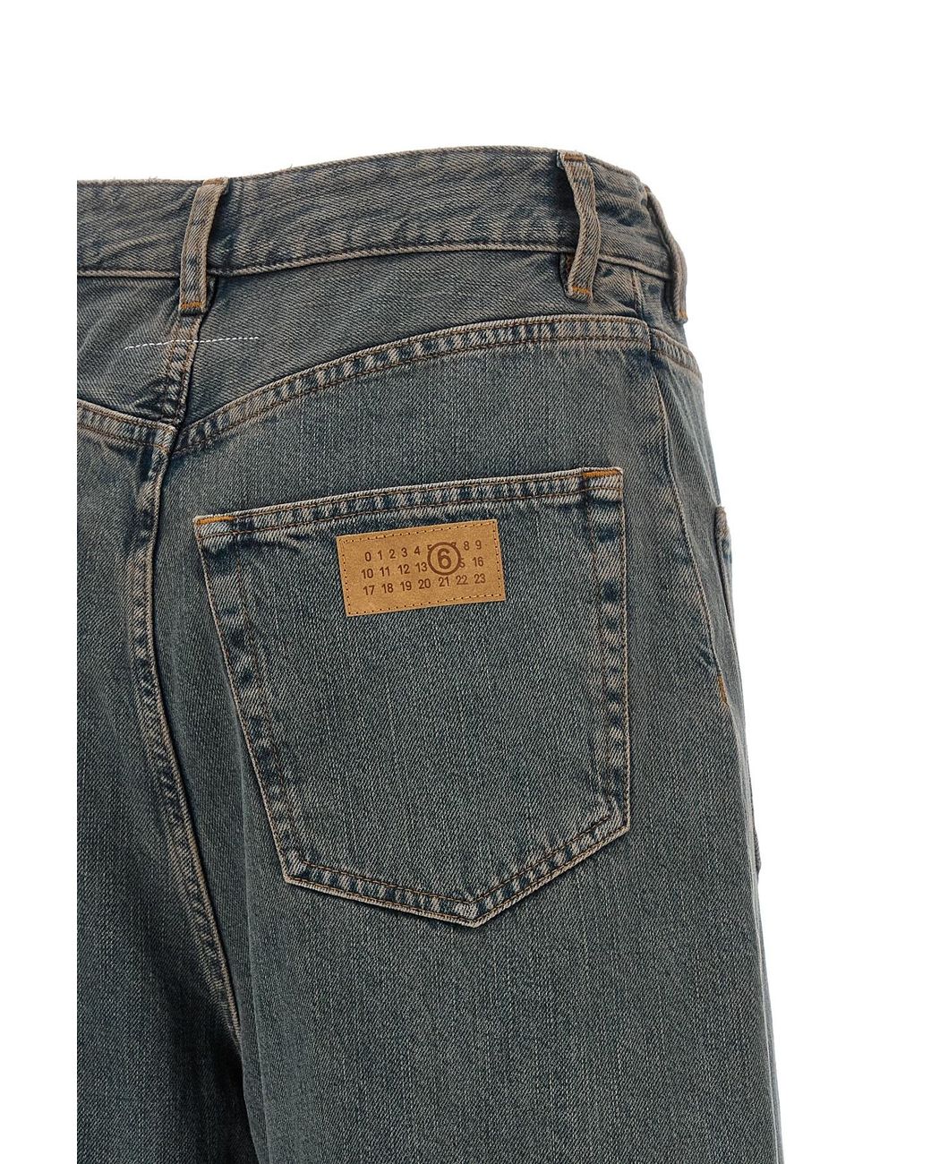 MM6 by Maison Margiela Gray Back To Back Jeans
