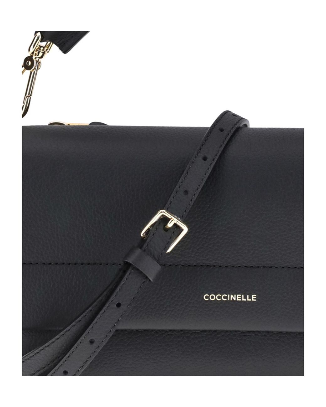 Coccinelle Black Boheme Grana Double Small Shoulder Bag