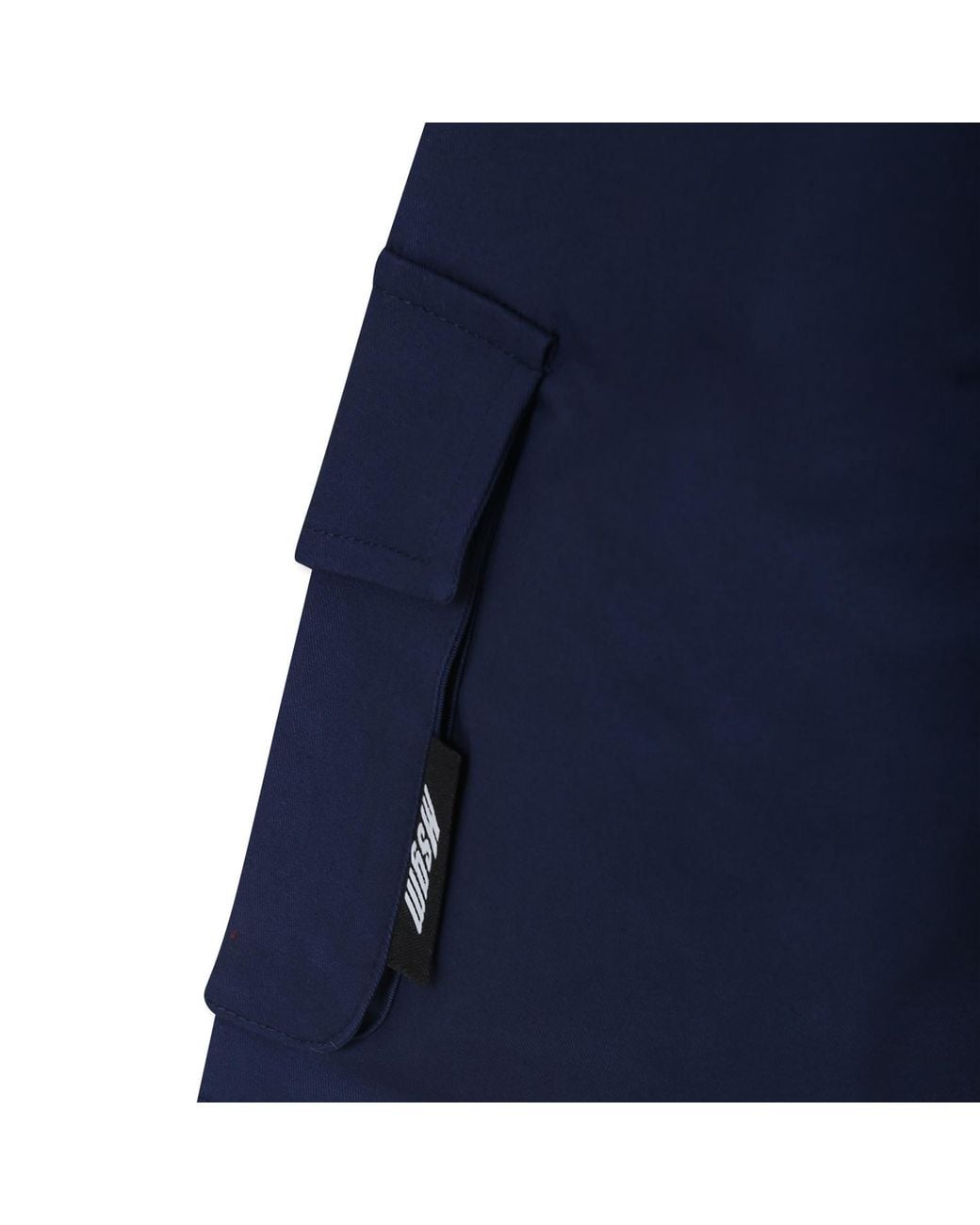 MSGM Blue Cargo-Pocket Bermuda Shorts