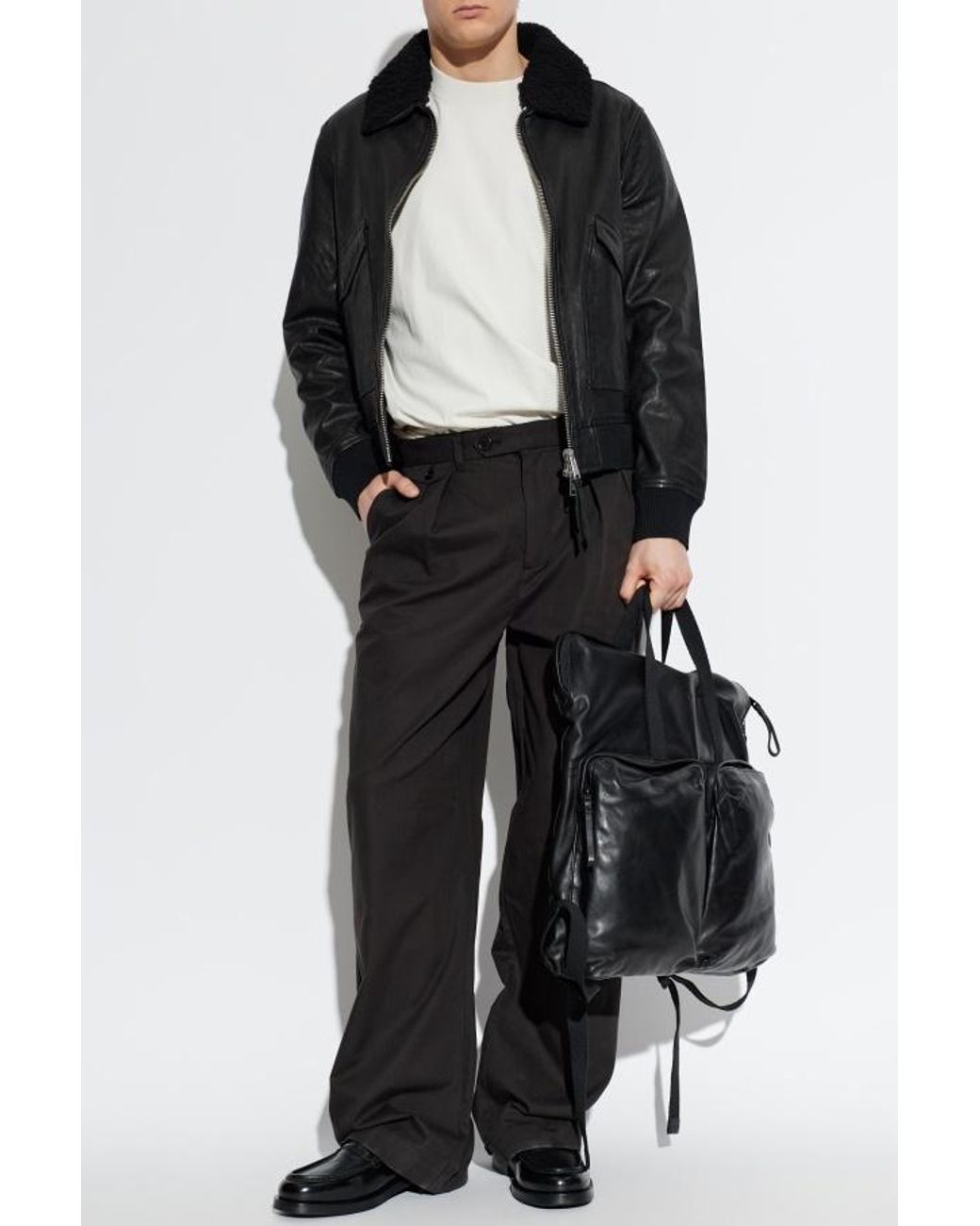 AllSaints White Hallis Graphic T-Shirt for men