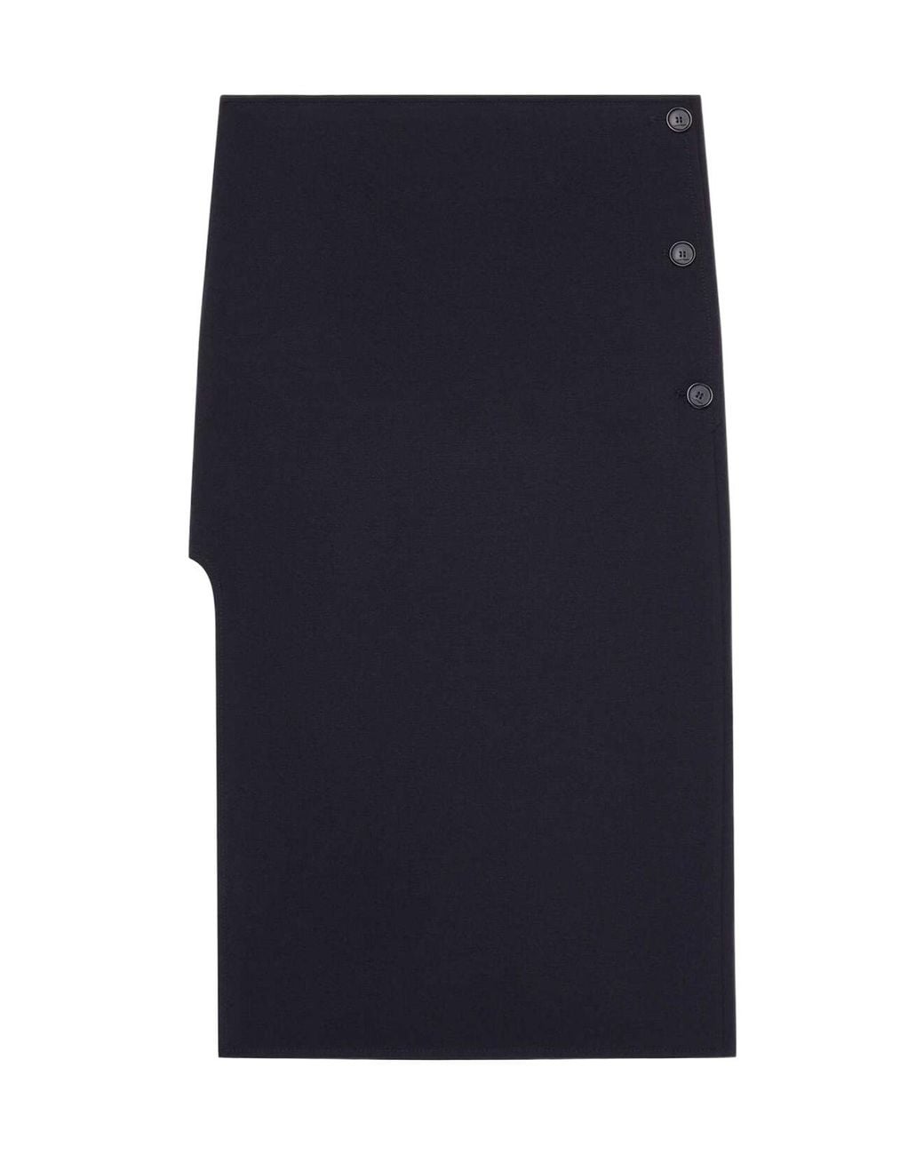 Courreges Blue Courrèges Oblique Tailored Midi Skirt