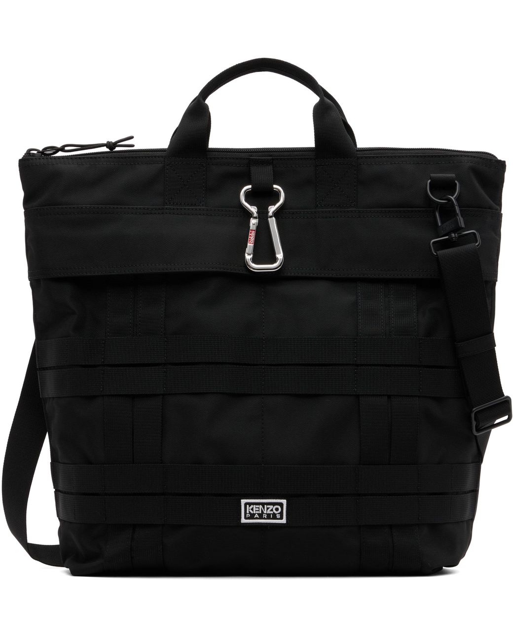KENZO Black Explorer Tote Bag for men