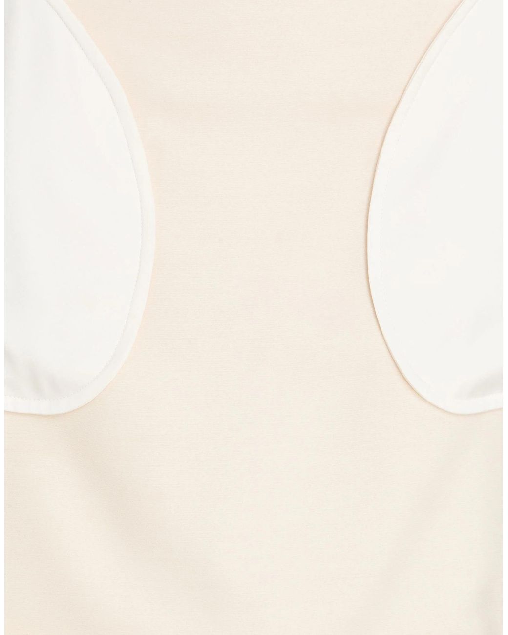 Burberry Natural Color-Blocked Flared Skirt